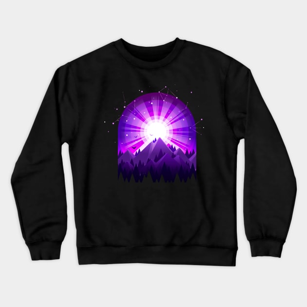 Starry Sky Crewneck Sweatshirt by Prok_Art